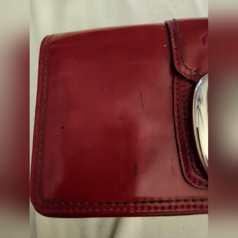 Coach Red Patent Leather Clutch - Picture 4 of 4